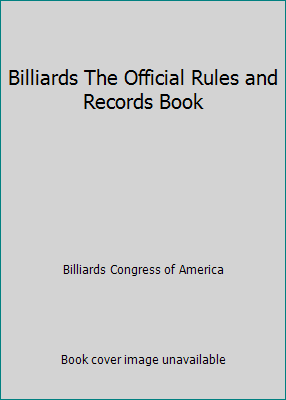 Billiards The Official Rules and Records Book by Billiards Congress of America - Picture 1 of 1