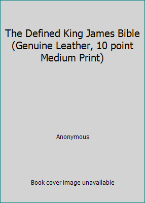 The Defined King James Bible (Genuine Leather, 10 point Medium Print) - Picture 1 of 1