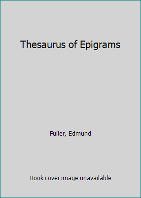 Thesaurus of Epigrams B0014TW7RK Book Cover