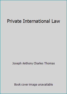 Private International Law B0041U8LJW Book Cover