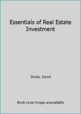 Essentials of Real Estate Investment 0793101042 Book Cover