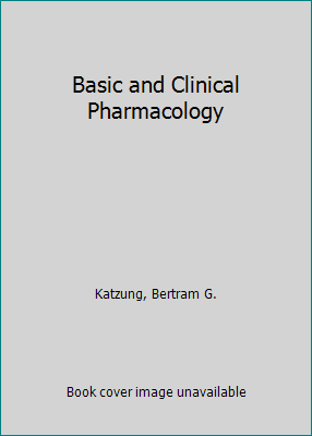 Basic and Clinical Pharmacology 0838505570 Book Cover