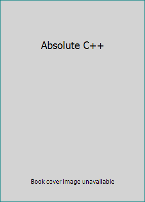 Absolute C++ 0321494385 Book Cover