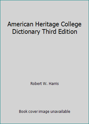 American Heritage College Dictionary Third Edition 0618204474 Book Cover