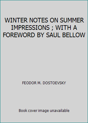 WINTER NOTES ON SUMMER IMPRESSIONS ; WITH A FOR... B00267BMWU Book Cover