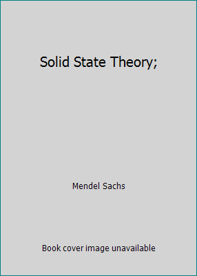 Solid State Theory; B00JCUPZPO Book Cover
