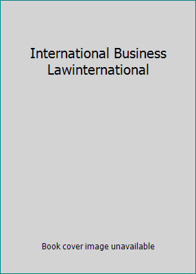 International Business Lawinternational 0136037755 Book Cover