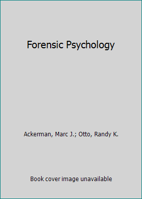 Forensic Psychology 0471237329 Book Cover