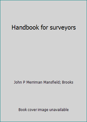 Handbook for surveyors B00IO6K7H8 Book Cover