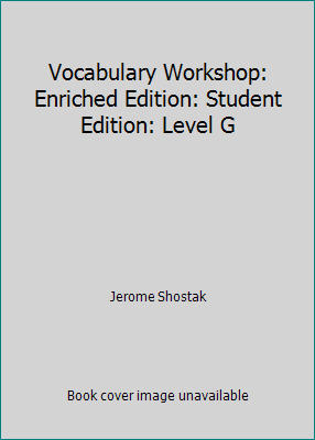 Vocabulary Workshop: Enriched Edition: Student ... 0821580124 Book Cover