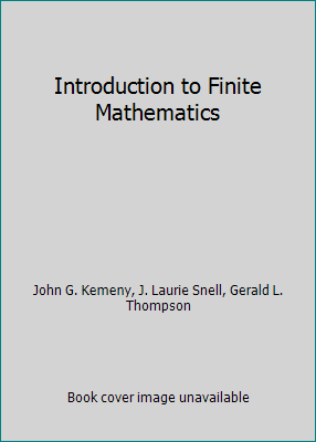 Introduction to Finite Mathematics B000NQ4KDE Book Cover