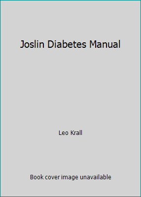 Joslin Diabetes Manual 0812106075 Book Cover