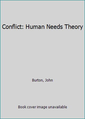 Conflict: Human Needs Theory 0333521471 Book Cover