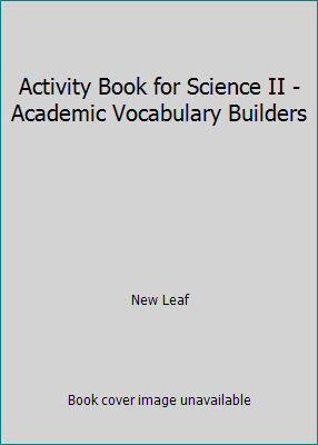 Activity Book for Science II - Academic Vocabul... 1429627379 Book Cover
