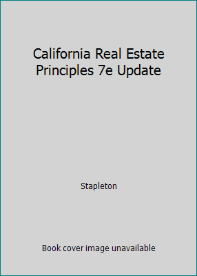 California Real Estate Principles 7e Update 1427726426 Book Cover