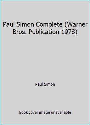 Paul Simon Complete (Warner Bros. Publication 1... B00267CYZY Book Cover