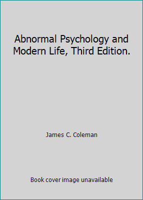 Abnormal Psychology and Modern Life, Third Edit... B000MBARN2 Book Cover