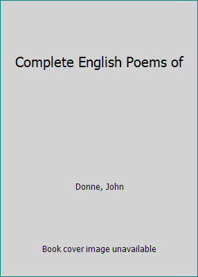 Complete English Poems of 0460870351 Book Cover