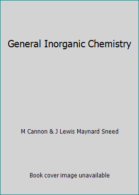 General Inorganic Chemistry B00489ORYY Book Cover