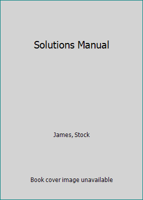 Solutions Manual 0201796120 Book Cover