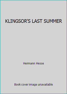 KLINGSOR'S LAST SUMMER B00507JH3O Book Cover