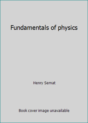 Fundamentals of physics B0007DV8FG Book Cover
