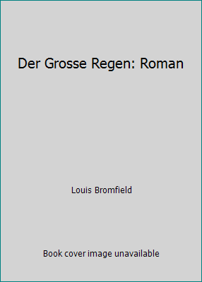 Der Grosse Regen: Roman B000GLUF0I Book Cover