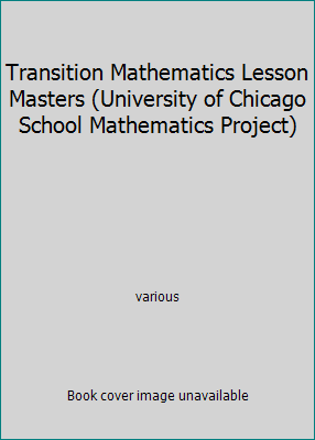 Transition Mathematics Lesson Masters (Universi... 0673453499 Book Cover