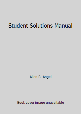 Student Solutions Manual 0132383594 Book Cover