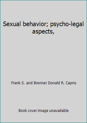 Sexual behavior; psycho-legal aspects, B007T3DK1C Book Cover