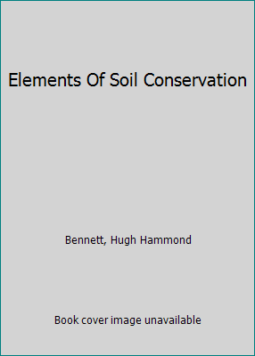 Elements Of Soil Conservation B0000CJ2YJ Book Cover