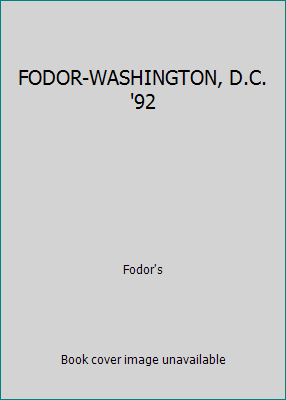 FODOR-WASHINGTON, D.C. '92 0679021132 Book Cover
