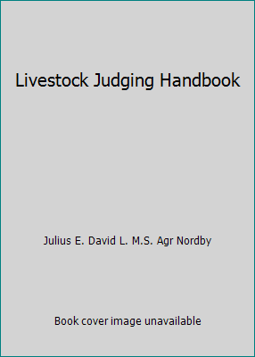 Livestock Judging Handbook B003823O96 Book Cover