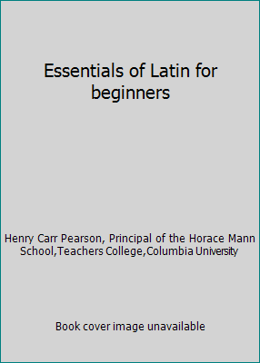 Essentials of Latin for beginners B00087RR7E Book Cover