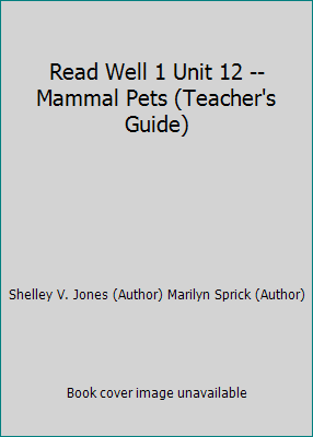 Read Well 1 Unit 12 -- Mammal Pets (Teacher's G... 1593184107 Book Cover