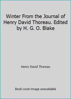 Winter From the Journal of Henry David Thoreau.... B00AKT98X6 Book Cover