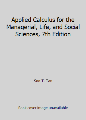 Applied Calculus for the Managerial, Life, and ... 0495119148 Book Cover