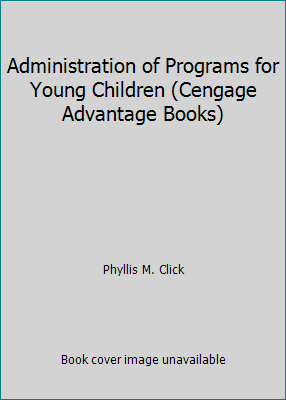 Administration of Programs for Young Children (... 1133951007 Book Cover