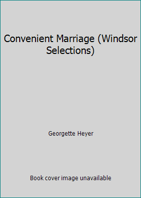 Convenient Marriage (Windsor Selections) 0862202949 Book Cover