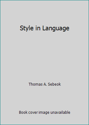 Style in Language 0262690101 Book Cover
