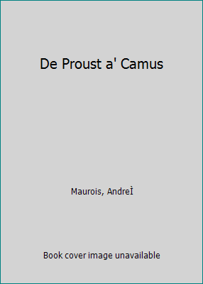 De Proust a' Camus B0007J8NKI Book Cover