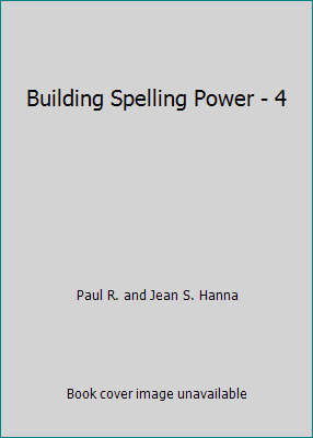 Building Spelling Power - 4 B000GTAON8 Book Cover