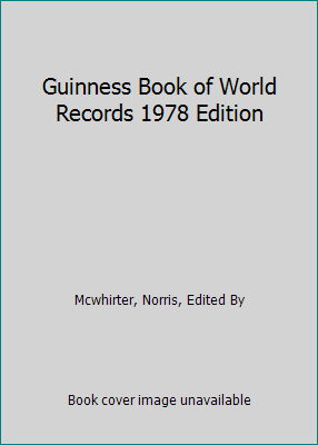 Guinness Book of World Records 1978 Edition B000MW9VA6 Book Cover