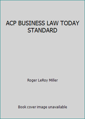 ACP BUSINESS LAW TODAY STANDARD 1285915798 Book Cover