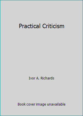 Practical Criticism B0013QKXRA Book Cover