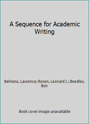 A Sequence for Academic Writing 0536681171 Book Cover