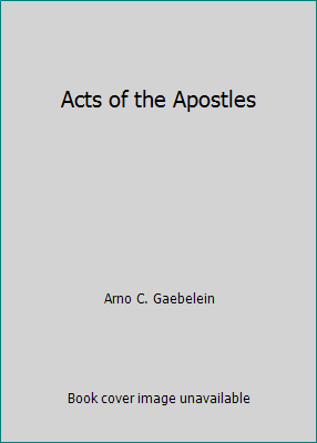 Acts of the Apostles 0872132153 Book Cover