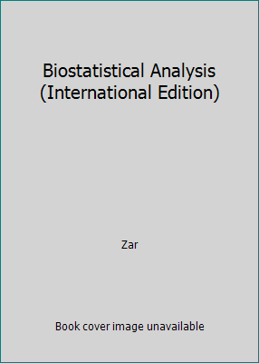 Biostatistical Analysis (International Edition) 8178089653 Book Cover