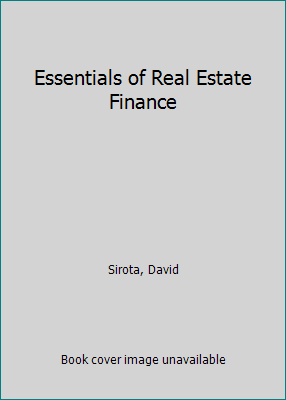 Essentials of Real Estate Finance 0793116422 Book Cover