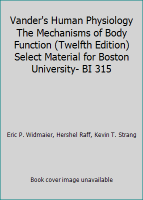 Vander's Human Physiology The Mechanisms of Bod... 007767930X Book Cover